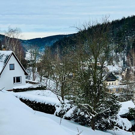 Urige Berghuette Mit Kamin Und Sauna Im Erzgebirge Nahe Schwarzwassertal Pobershau Exterior foto